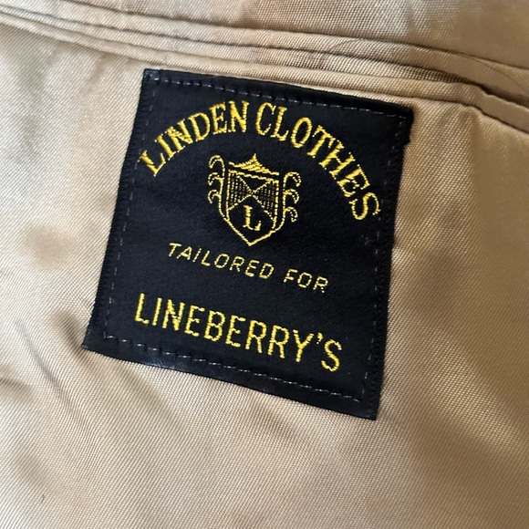 Size 40 tan Camel Hair collared blazer by Linden Clothes Lineberry’s sport coat - Picture 9 of 10
